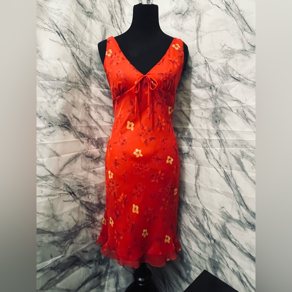 Red Floral Dress